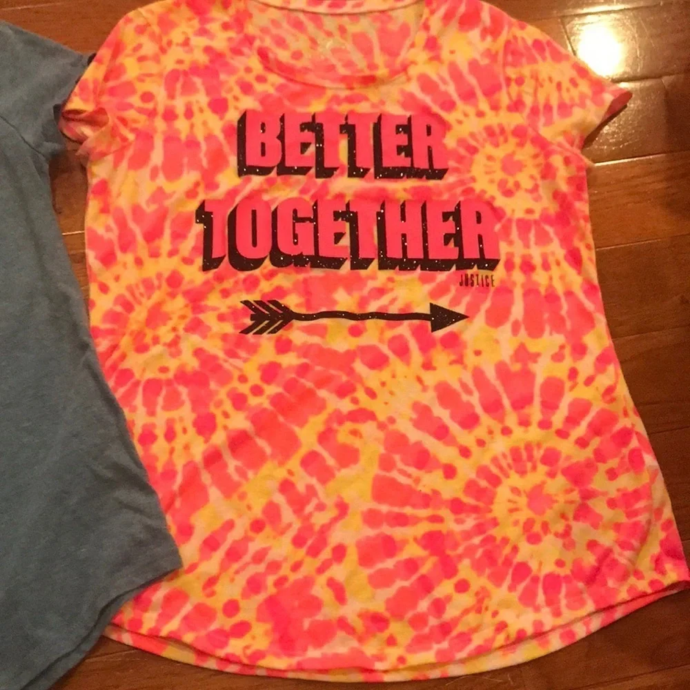 TWO Justice tshirts 14/16